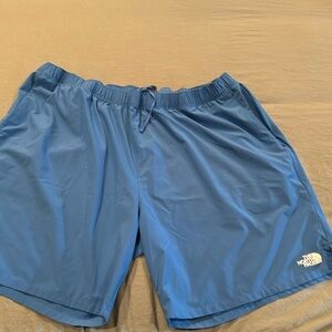 North face shorts blue